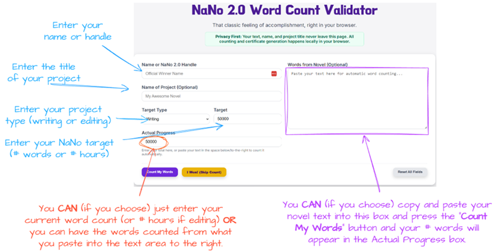 A diagram explaining how the validator works